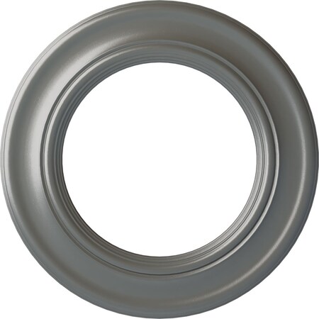 Ekena Millwork Holmdel Ceiling Medallion (Fits Canopies up to 12 7/8"), 20 7/8"OD x 12 7/8"ID x 1"P, Silver CM20HOSLS
